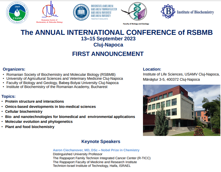The Annual International Conference of the RSBMB